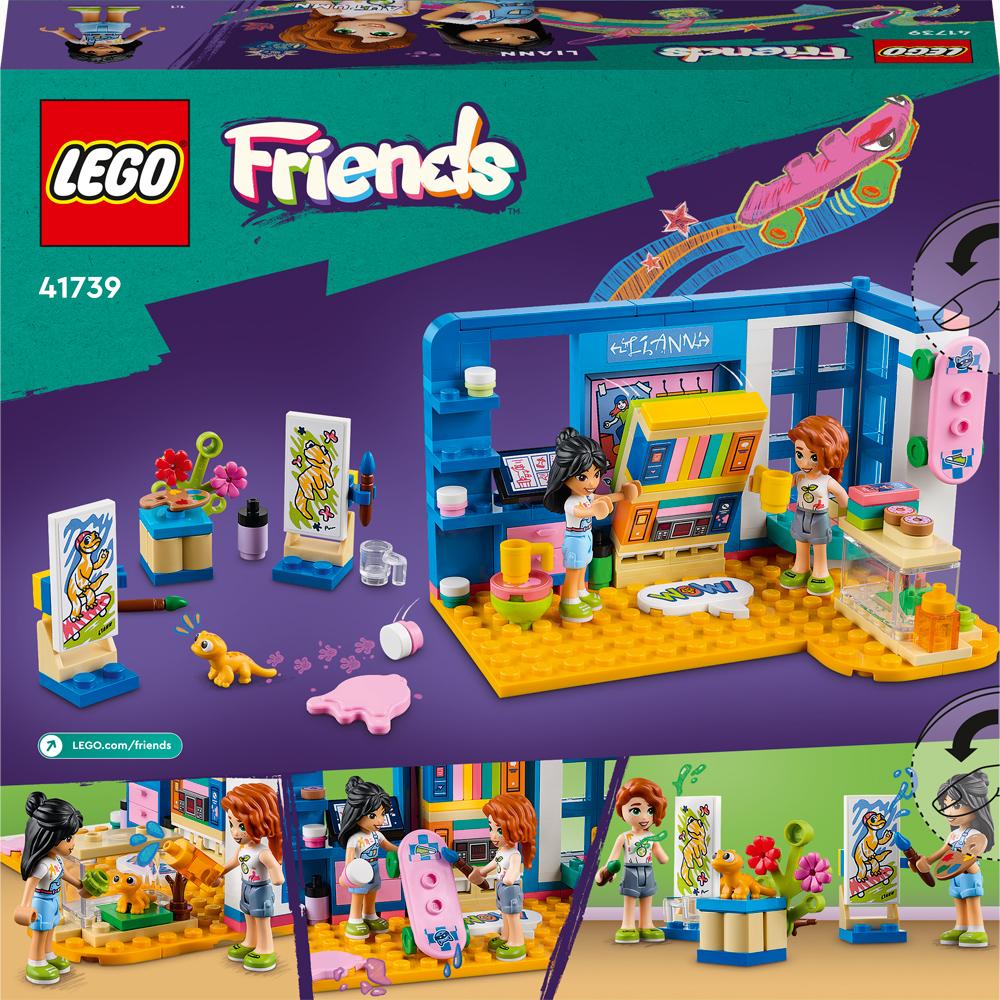 View 4 LEGO Friends Liann's Room Building Set Toy 204 Piece for Ages 6+ 41739