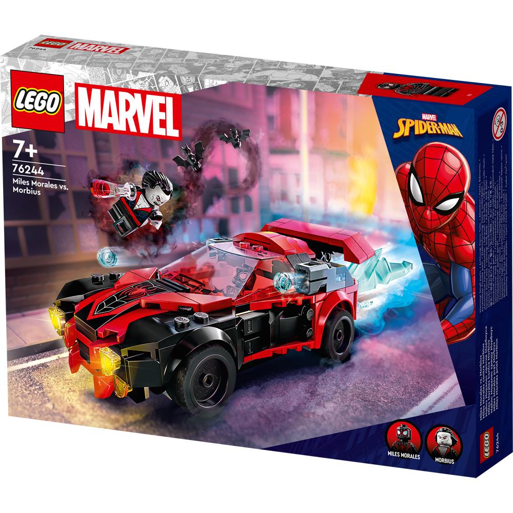 LEGO Marvel Miles Morales vs. Morbius Super Heroes Building Set Toy 220 Piece 76244