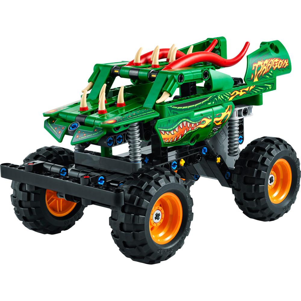 View 2 LEGO Technic Monster Jam Dragon Truck Building Set Toy 217 Piece L42149