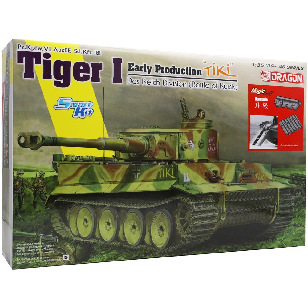 Dragon Tiger I Early Production Tiki Battle of Kursk Tank Military Model Kit Scale 1:35 D6885