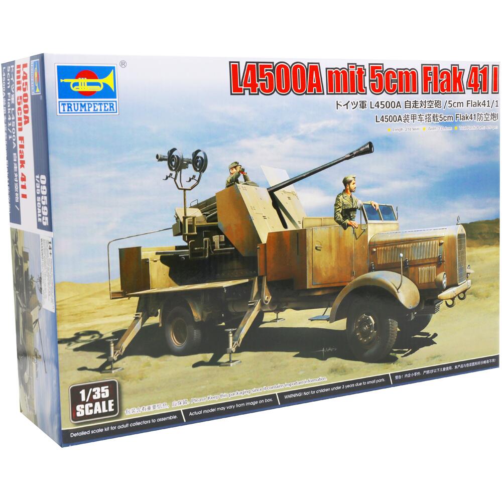 Trumpeter L4500A WWII Armoured Gun Truck Military Model Kit Scale 1:35 09595