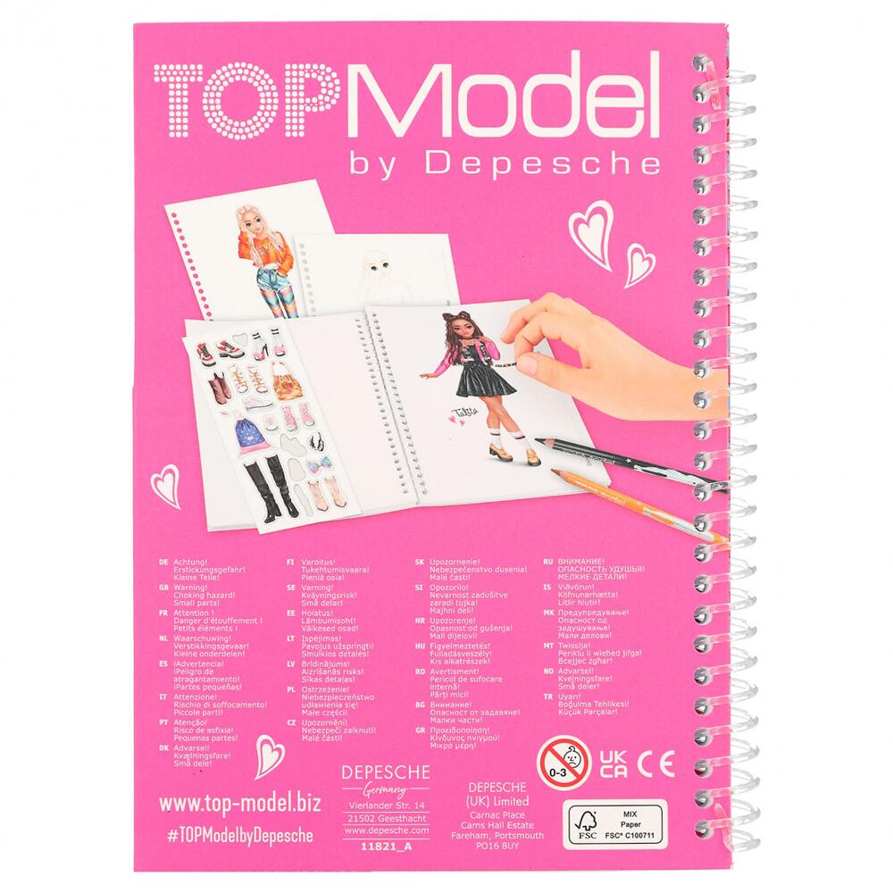 Depesche TOPModel Dress Me Up Stickerbook (10452) for sale online