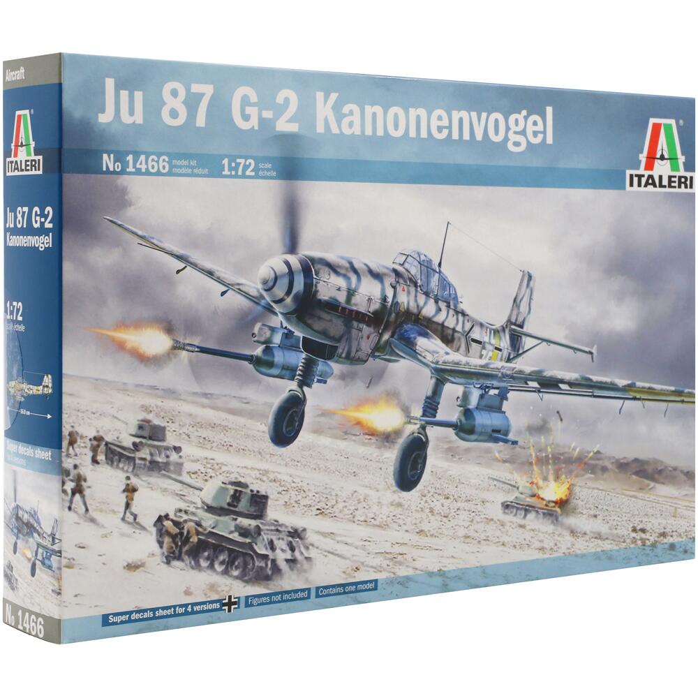 Italeri Ju 87 G-2 Kanonenvogel Model Kit WW II Aircraft Model Kit 1:72 Scale 1466