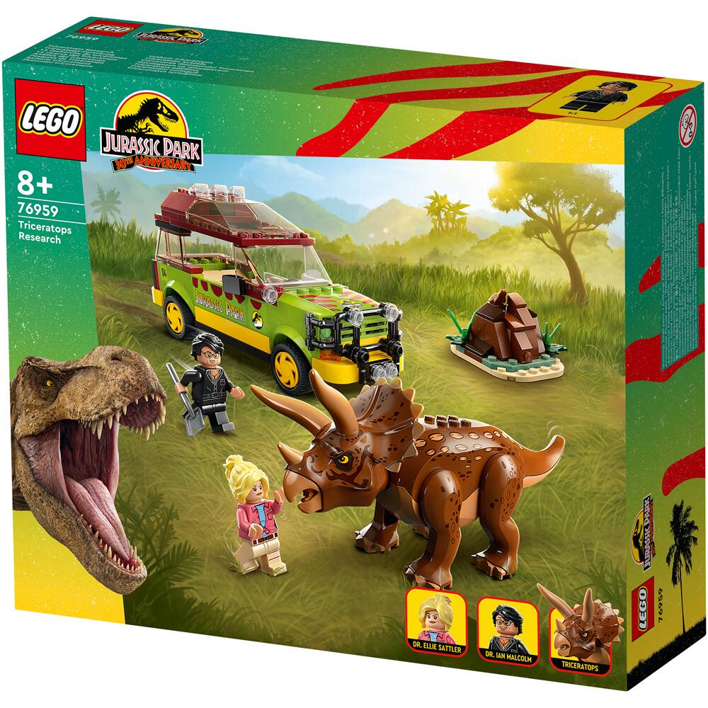 LEGO Jurassic World Triceratops Research Set 76959 Ages 8+ 76959