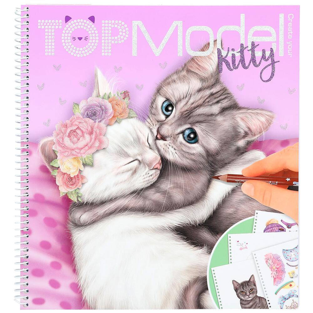 Depesche Create Your TOPModel Kitty Colouring Book 12282_A
