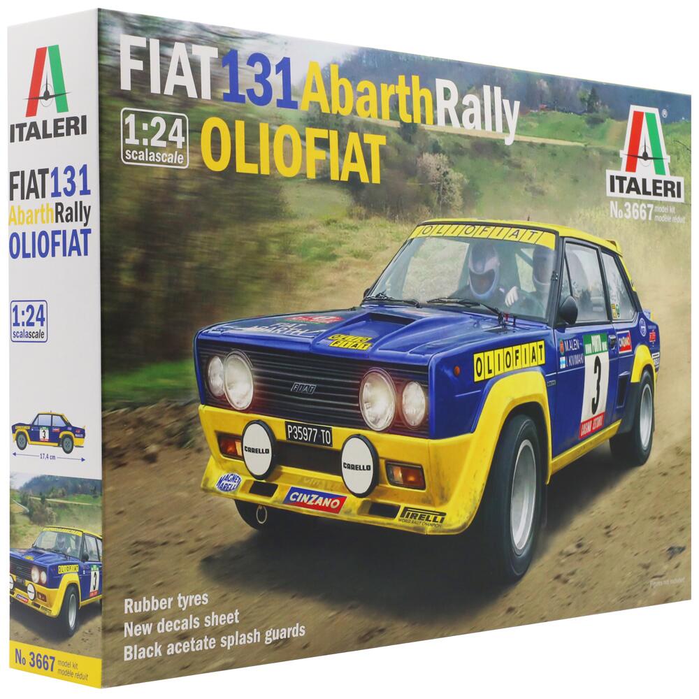 Italeri FIAT 131 Abarth Rally OLIO Rally Car Model Kit Scale 1/24 3667