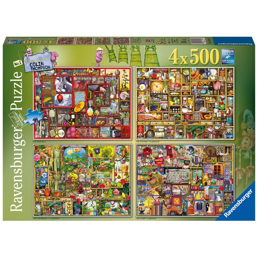 Ravensburger The Wonderful World of Colin Thompson No 1 500 Piece Puzzles Set of 4 17558