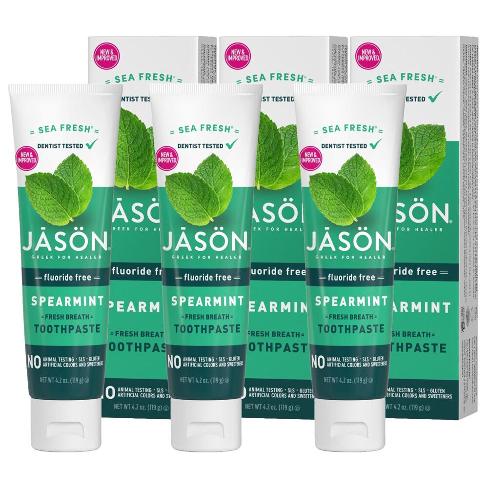 Jason SEA FRESH SPEARMINT FRESH BREATH Toothpaste 119g 3 PACK K0423-3PACK