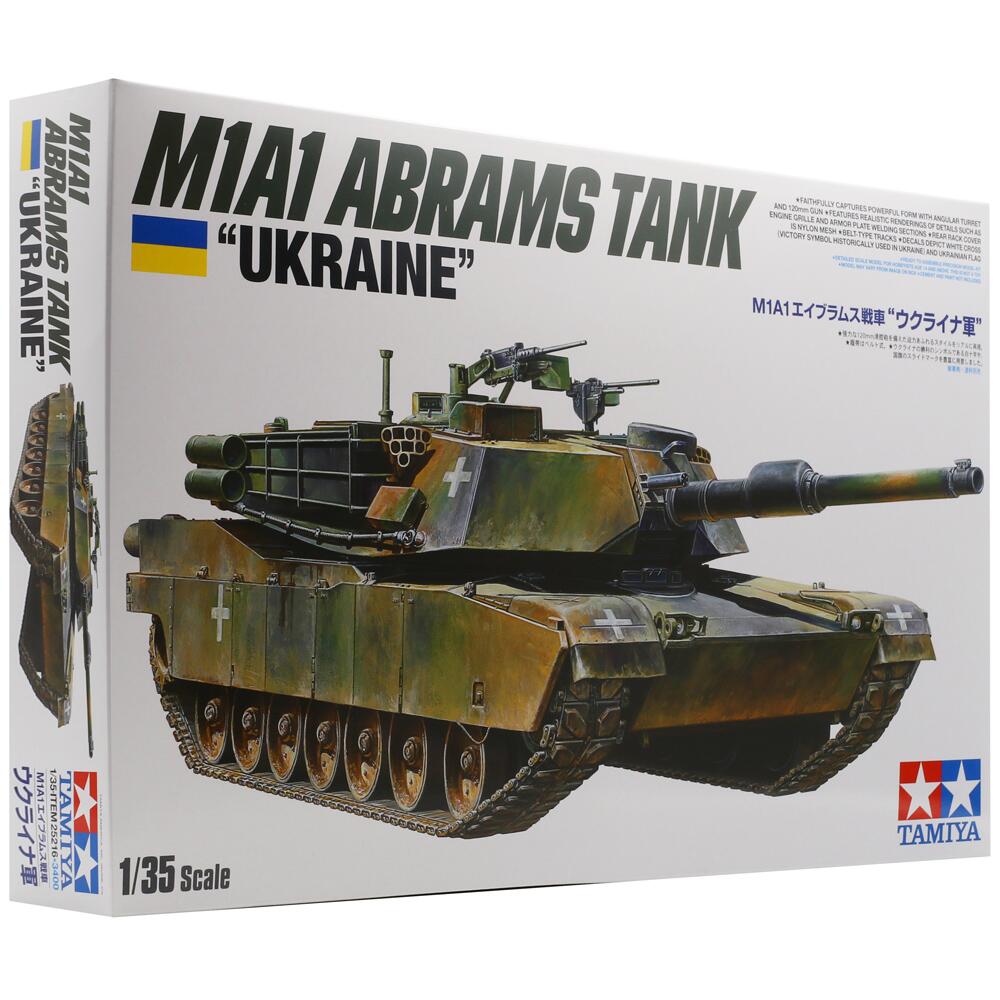 Tamiya M1A1 Abrams Ukraine Tank Military Model Kit Scale 1:35 25216