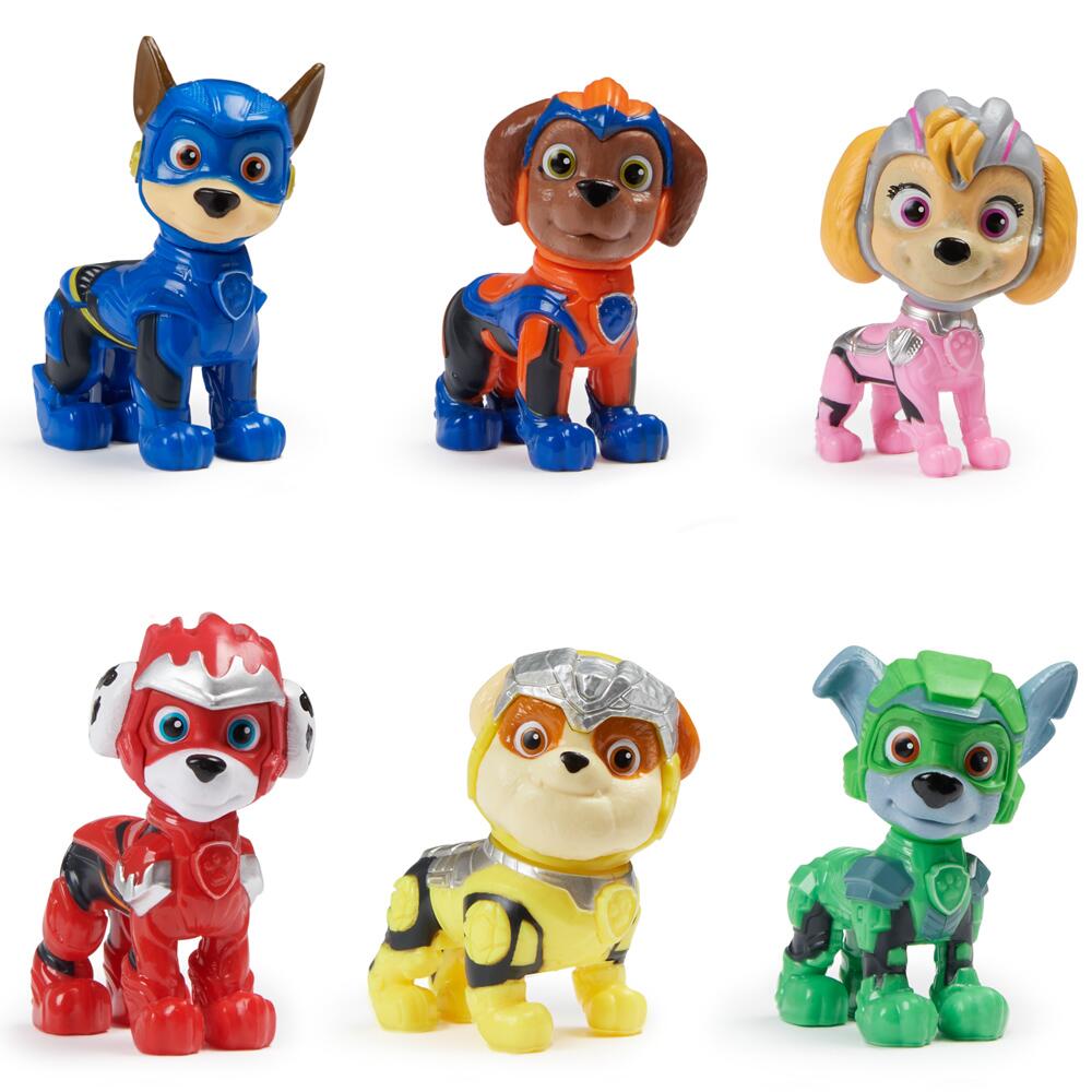 PAW Patrol The Mighty Movie 6 Pup Figure Gift Pack