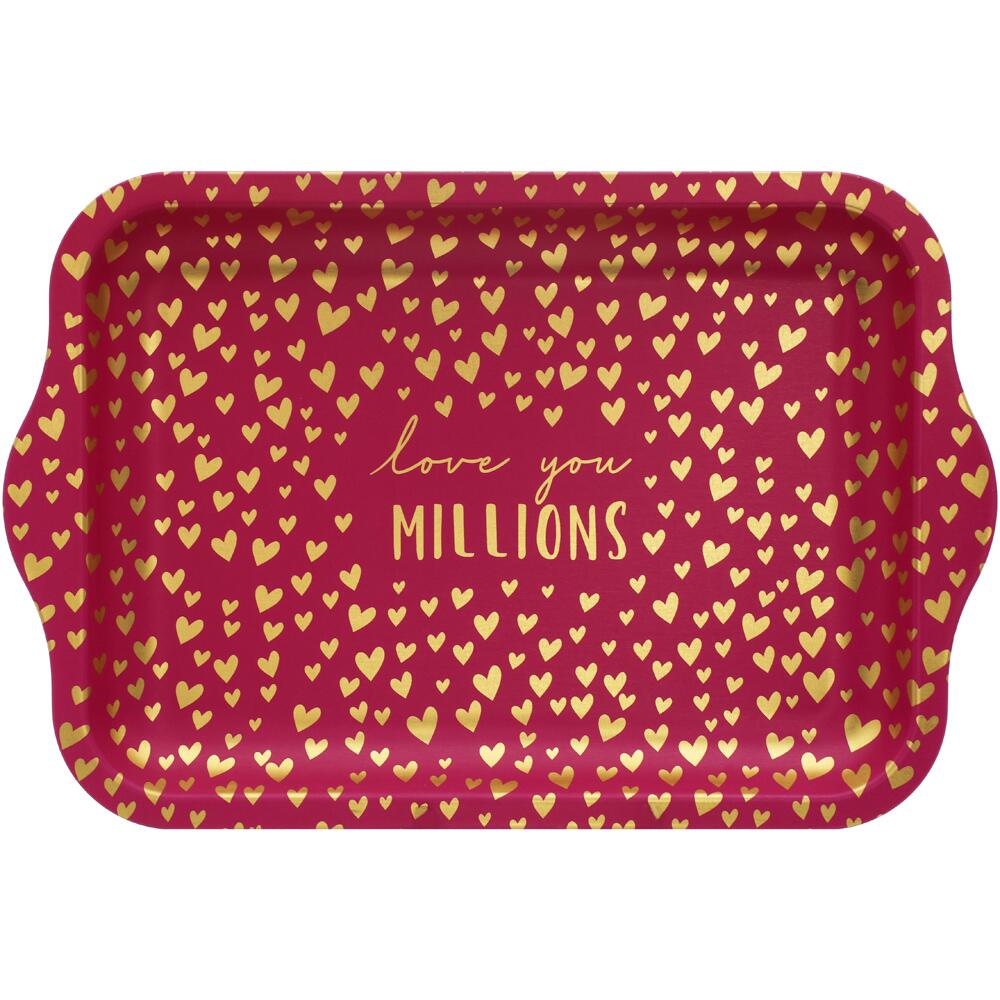 Sara Miller Little Gestures Rectangular Tray with Hearts SML3582