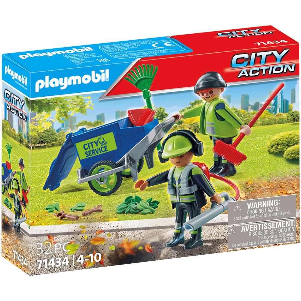 Playmobil City Action Street Cleaning Team Playset 71434 Ages 4-10