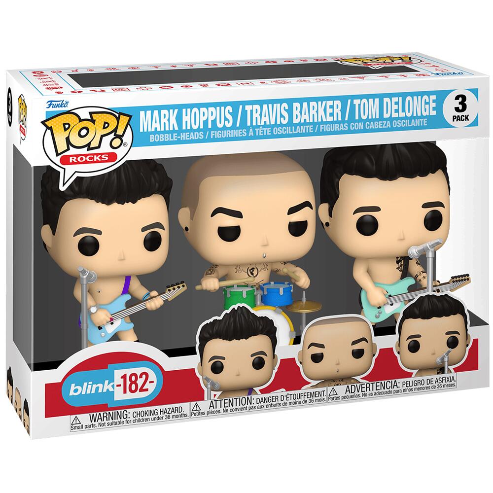 Blink 182 Pop! Rocks Vinile Figura 3-pack 4 Cm Funko