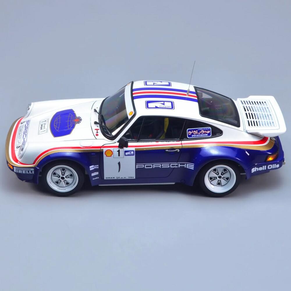 View 4 Nunu Porsche 911 SC RS 1984 Oman Rally Winner Model Kit Scale 1:24 PN24011