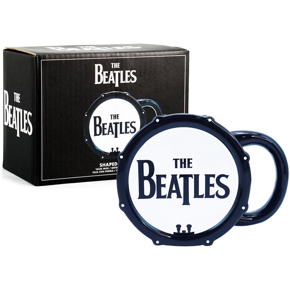 The Beatles Drum Shaped Logo Mug 250ml Gift Boxed MUGSBTS02