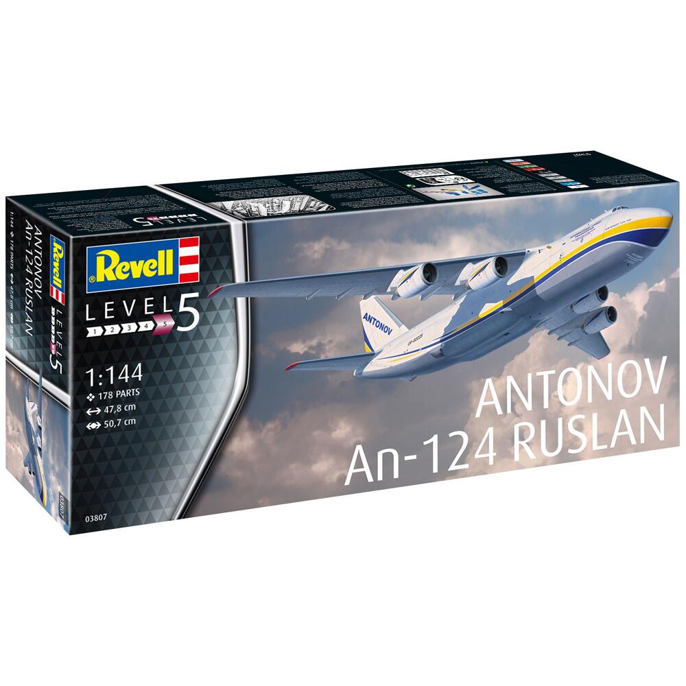 Revell Antonov A-124 Ruslan Aircraft Model Kit Scale 1:144 03807