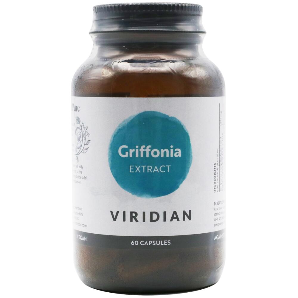 Viridian Griffonia Extract 60 Capsules Vegan No GMO Gluten Lactose Free 0408