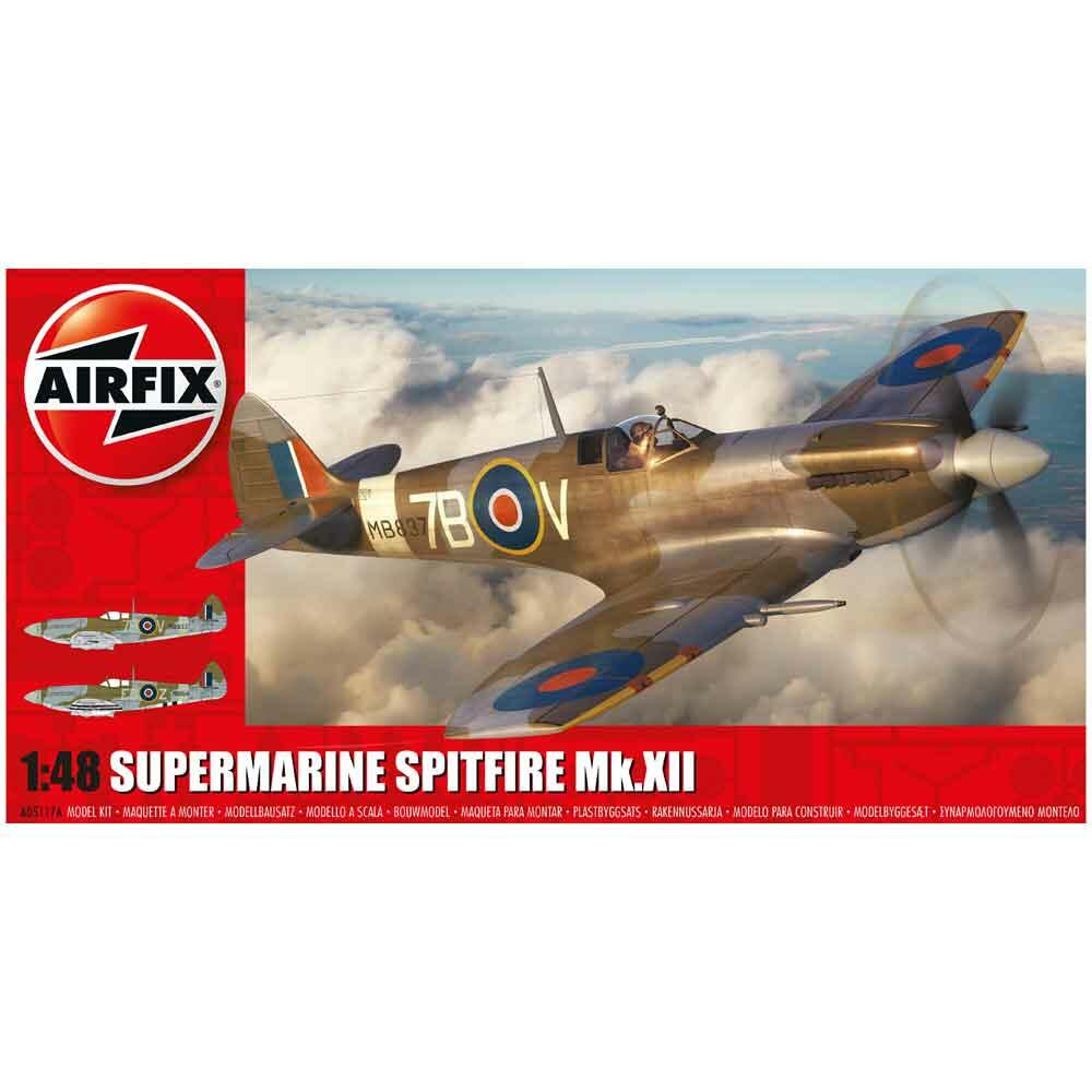 Airfix Supermarine Spitfire Mk XII Model Kit Scale 1:48 A05117A