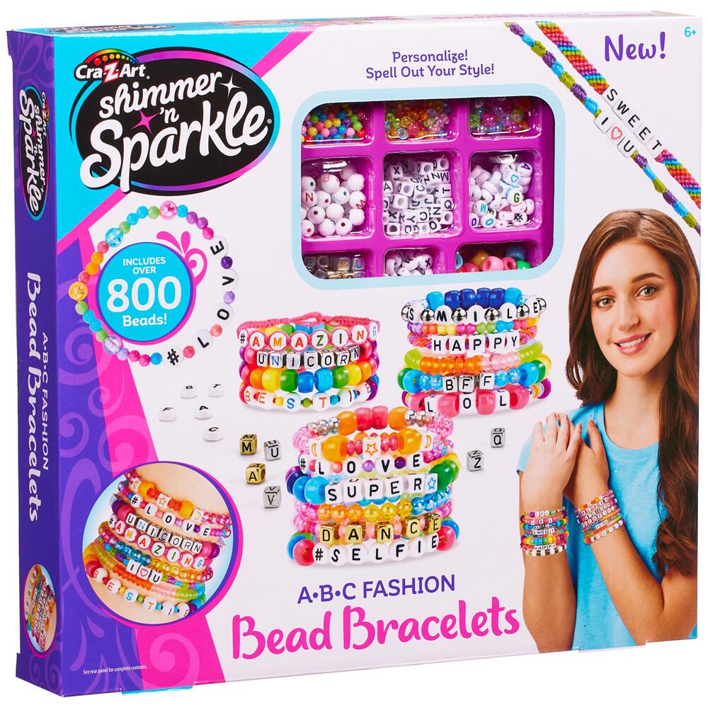 Shimmer N Sparkle ABC FASHION BEAD BRACELETS for Ages 6+ 0SS-17883