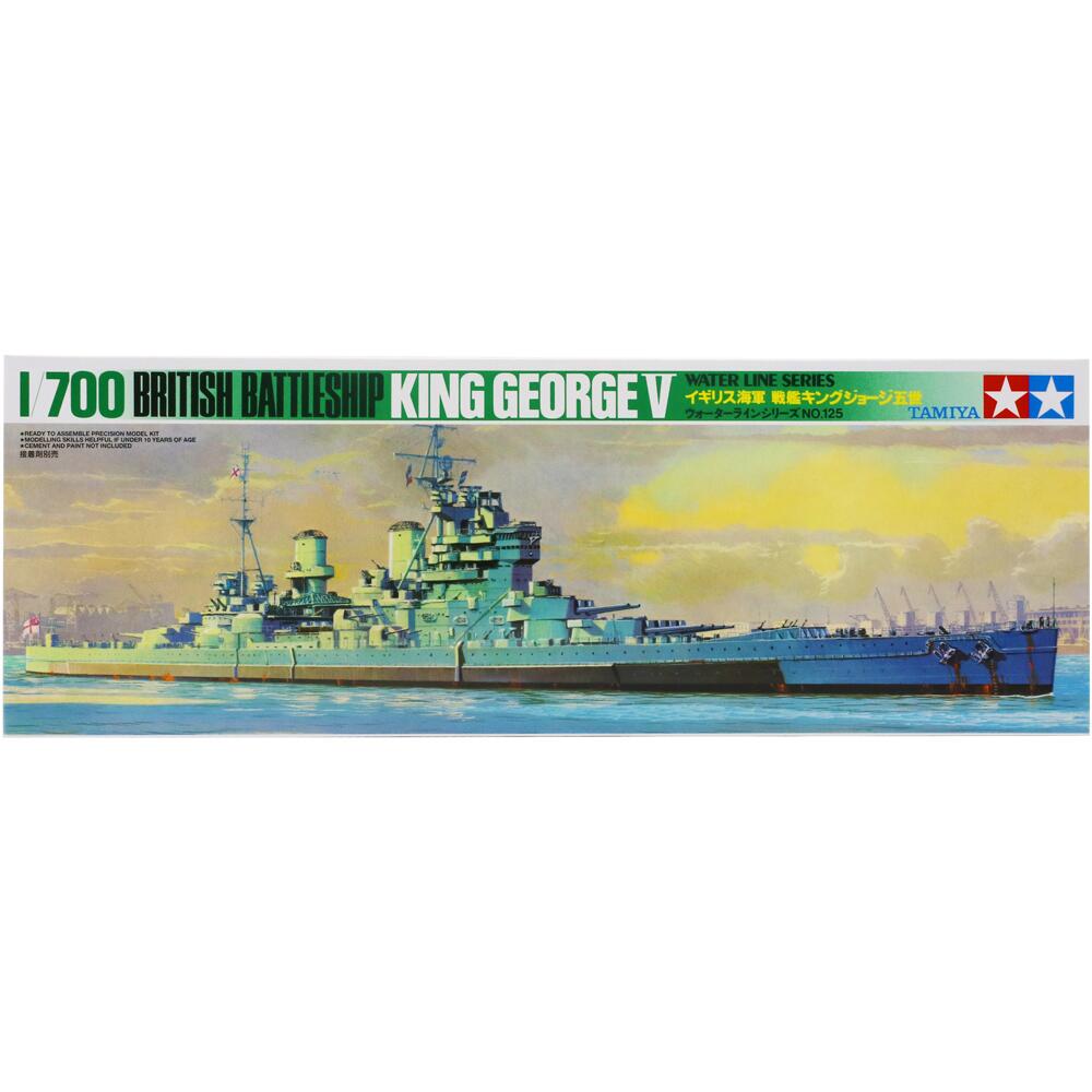 Tamiya HMS King George V British Battleship Scale 1:700 77525