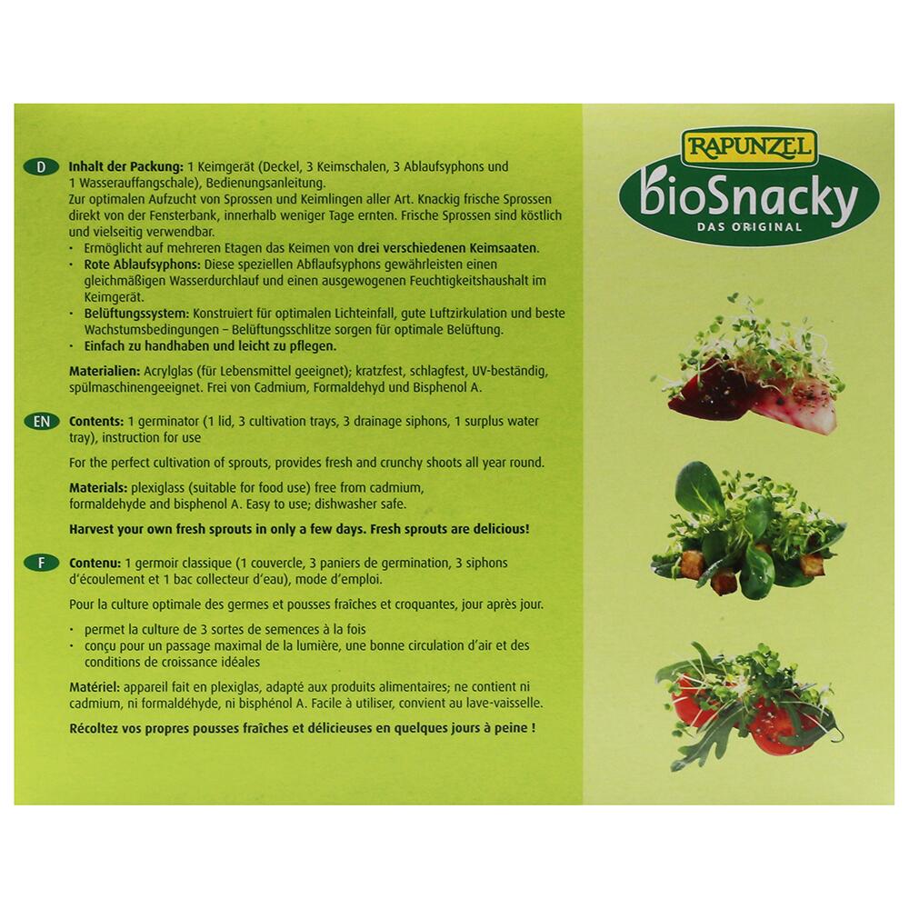 Bicchieri Biologici Bicchieri Per Germogli BioSnacky Rapunzel - 6 Pezzi