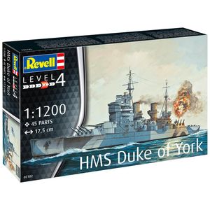 Revell HMS Duke of York Battleship Model Kit Scale 1:1200