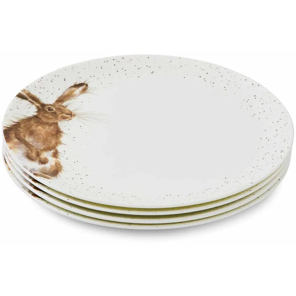 Wrendale Designs Hare Coupe Dinner Plates 4 PACK from Royal Worcester