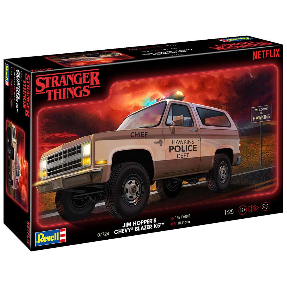 Revell Stranger Things Chevrolet K5 Blazer Police SUV Model Kit Scale 1:25 RV07724