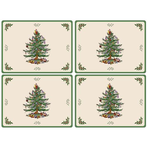 Pimpernel Spode Christmas Tree Set of 4 Large Placemats X0010648338