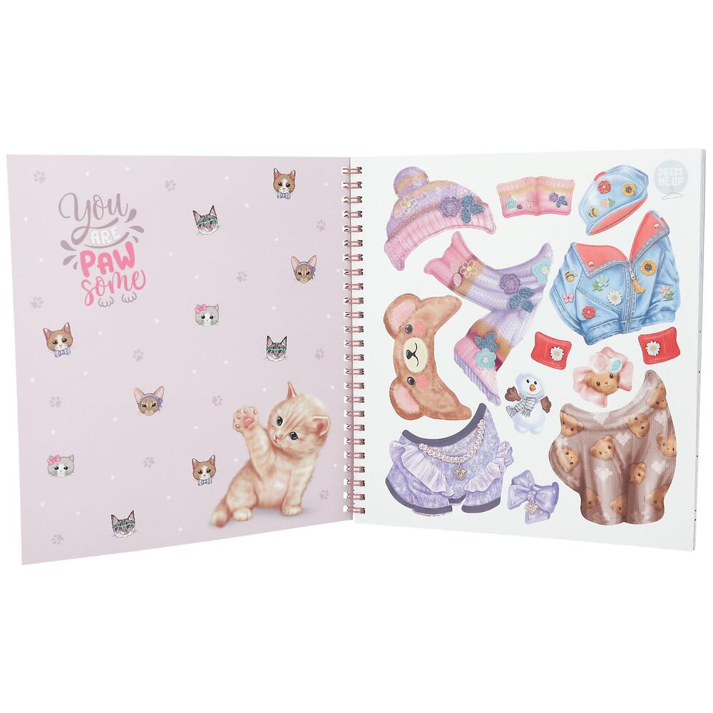 Depesche TOPModel – Livre De Coloriage Create Your Kitty – 47 Pages + 5 Planches D’autocollants – Dès 5 Ans