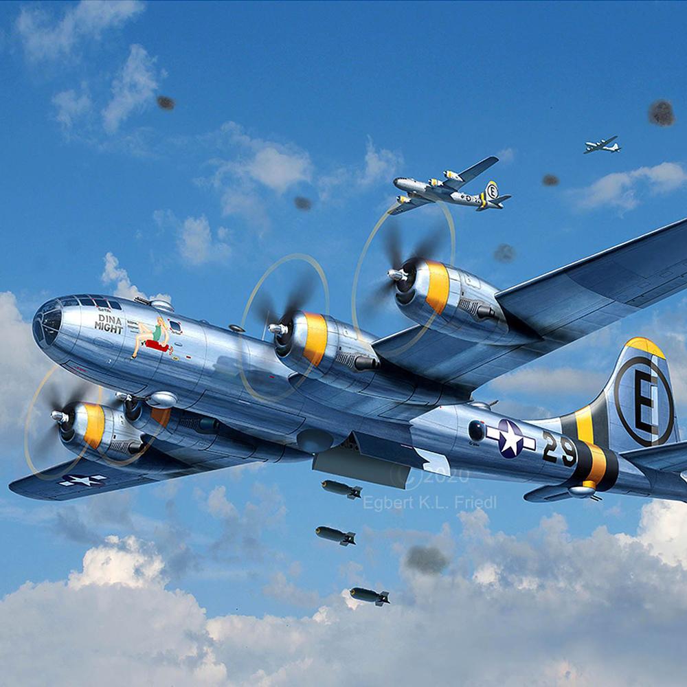 Revell Platinum Edition B-29 Superfortress Bomber Military Plane Model ...