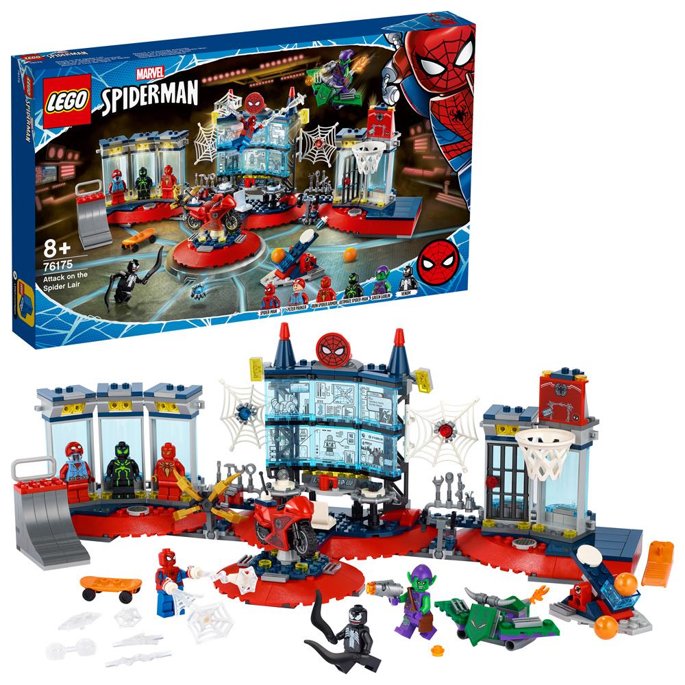 LEGO Marvel SpiderMan SpiderMan Attack on the Spider Lair Building