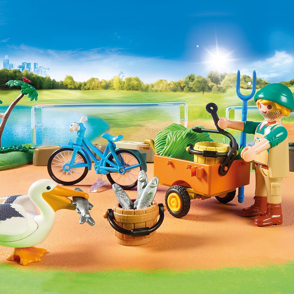 Playmobil Family Fun Large City Zoo Playset with Figures & Accessories