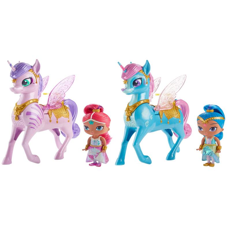 Shimmer and shine genie shine clearance & magical flying zahracorn dolls