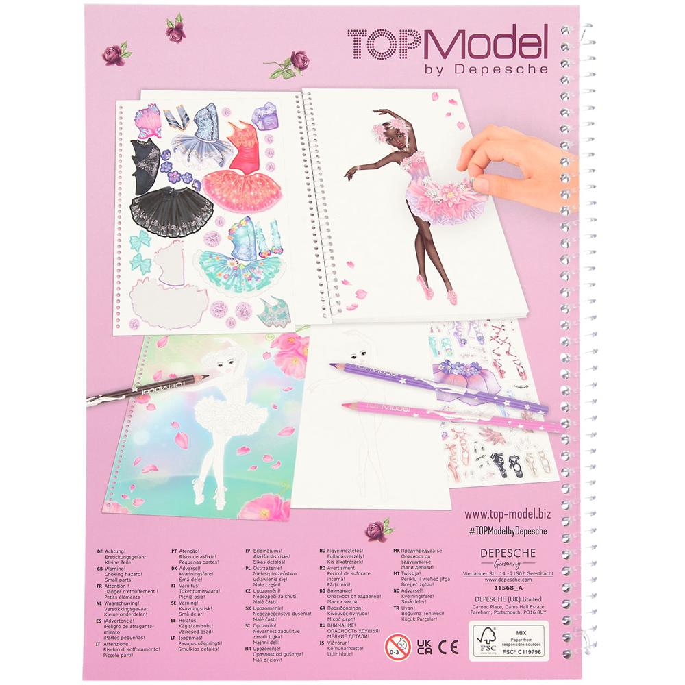 Creative Tops Depesche Top Model Create Your Ballerina Colouring Book 4010070586317 