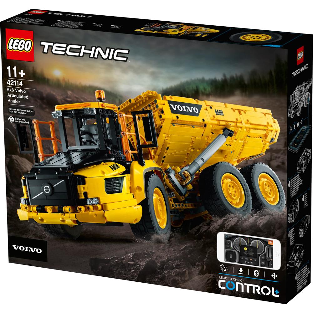 Lego Technic 6x6 Volvo Articulated Hauler Kit Can Drive, Steer, And Dump