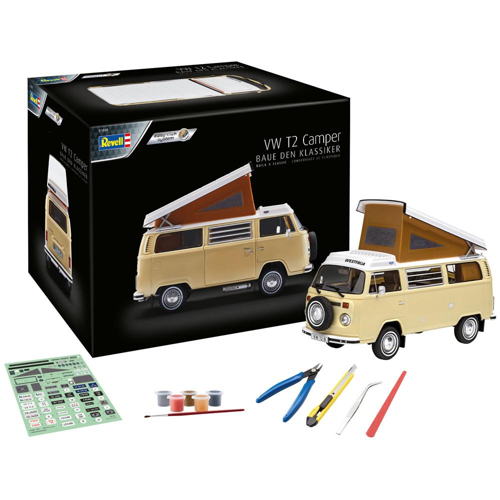 Revell Advent Calendar Volkswagen T2 Camper Model Kit Easy Click Scale 1:24 01040