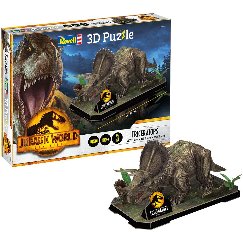 Revell Jurassic World Dominion Triceratops 3D Puzzle for Ages 10+ 00242