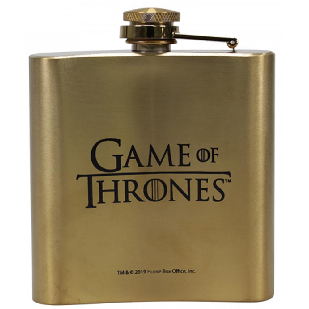 View 2 Game of Thrones All Men Must Die 200ml Hip Flask BOXED HFLKGT14