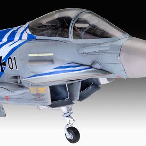 View 5 Revell Eurofighter Typhoon Bavarian Tiger Model Set Scale 1:72 with Paints 63818