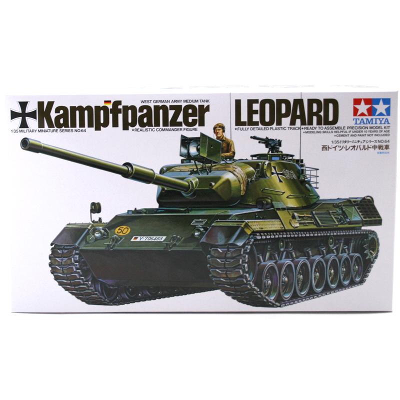 Tamiya Kampfpanzer Leopard Tank Plastic Model Kit 35064 Scale 1/35 35064