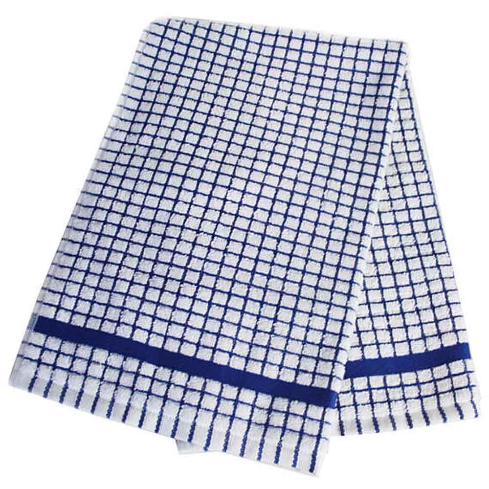 Samuel Lamont Poli-Dri Blue Cotton Tea Towel 706C-12BLC