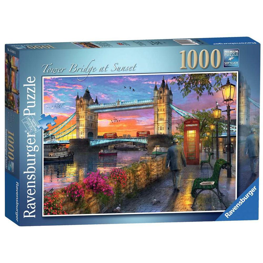 Ravensburger Tower Bridge at Sunset London 1000 Piece Jigsaw Puzzle 15033
