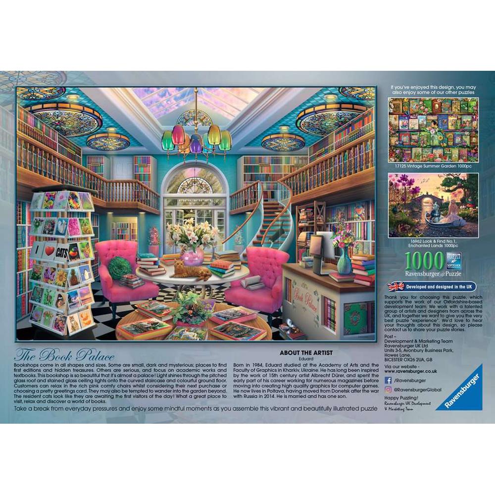 View 3 Ravensburger The Book Palace 1000 Piece Jigsaw Puzzle 16959