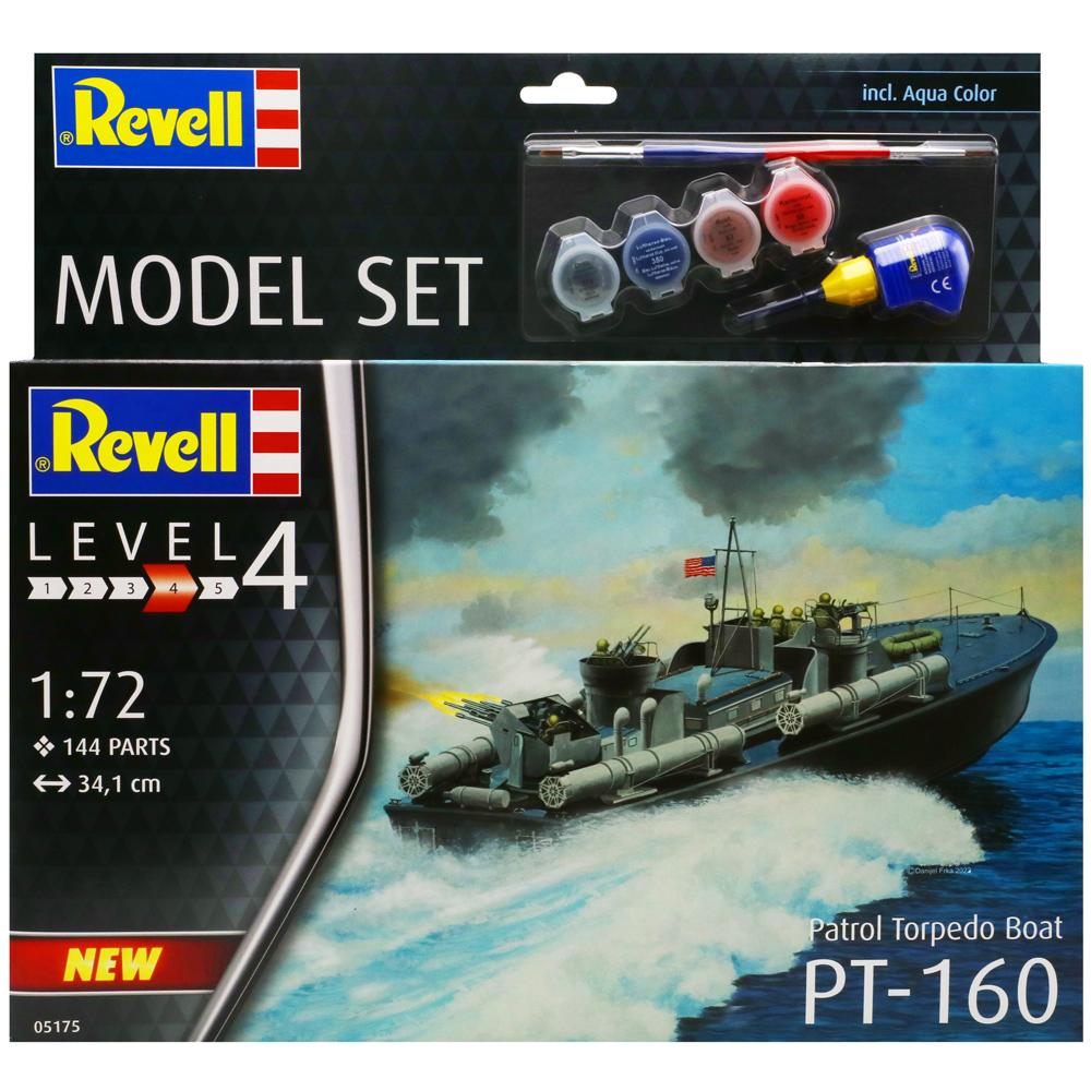 Revell Patrol Torpedo Boat PT 160 Model Set Scale 1:72 with Paints and Adhesive 65175