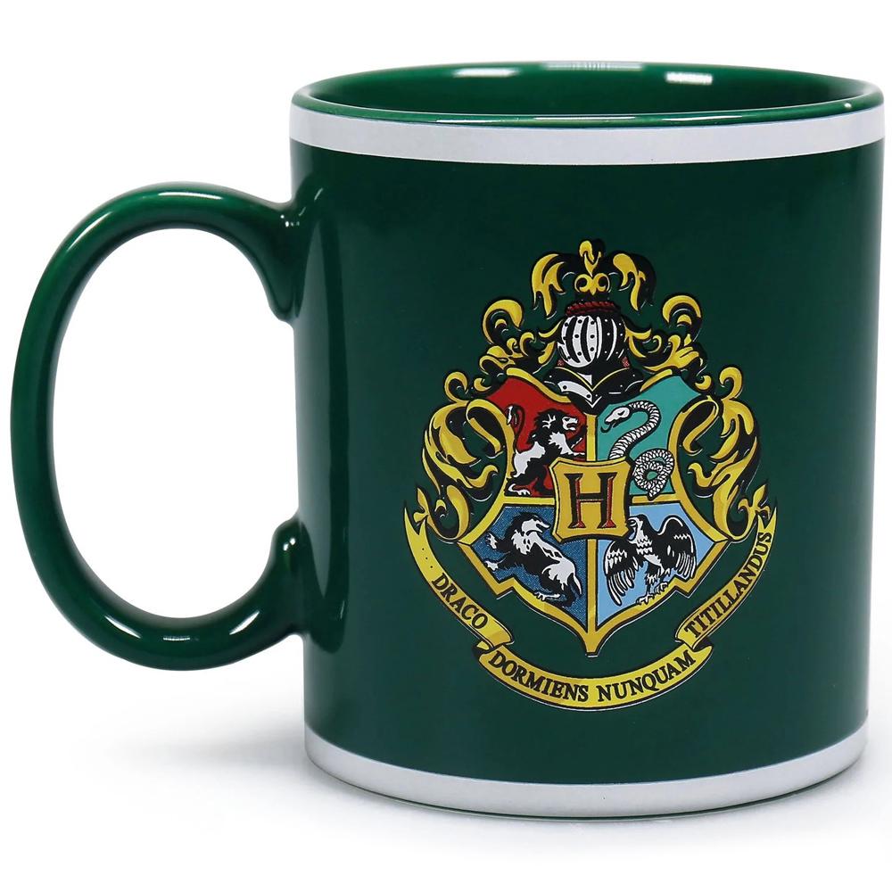 View 2 Harry Potter Slytherin Crest 400ml Ceramic Green Mug Dishwasher Safe Boxed MUGBHP63