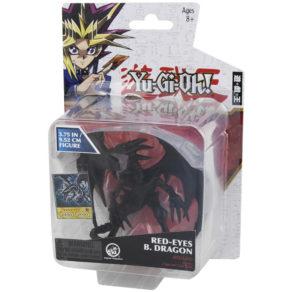 Yu Gi Oh Red Eyes Black Dragon Articulated Figure with Miniature Card 8+ Years 5501C
