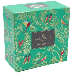 View 3 Portmeirion Sara Miller Chelsea Collection Green Birds Tea Cup & Saucer SMCG78924-XG