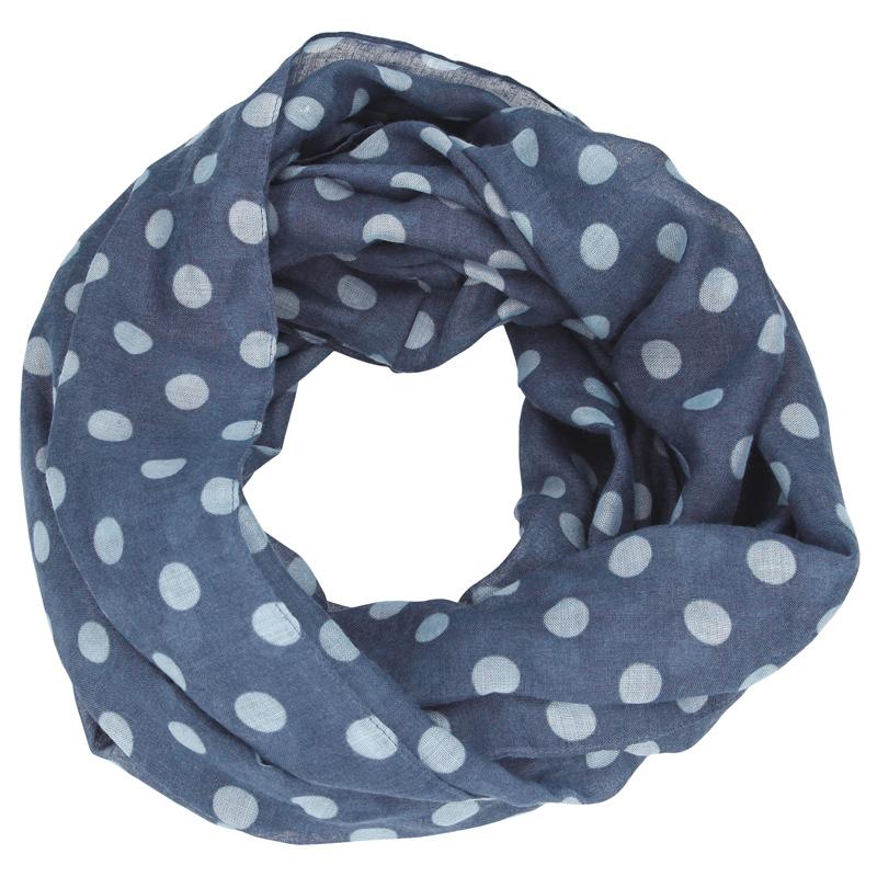 Depesche TOPModel Loopscarf, Indigo with Light Blue Dots 6393_A