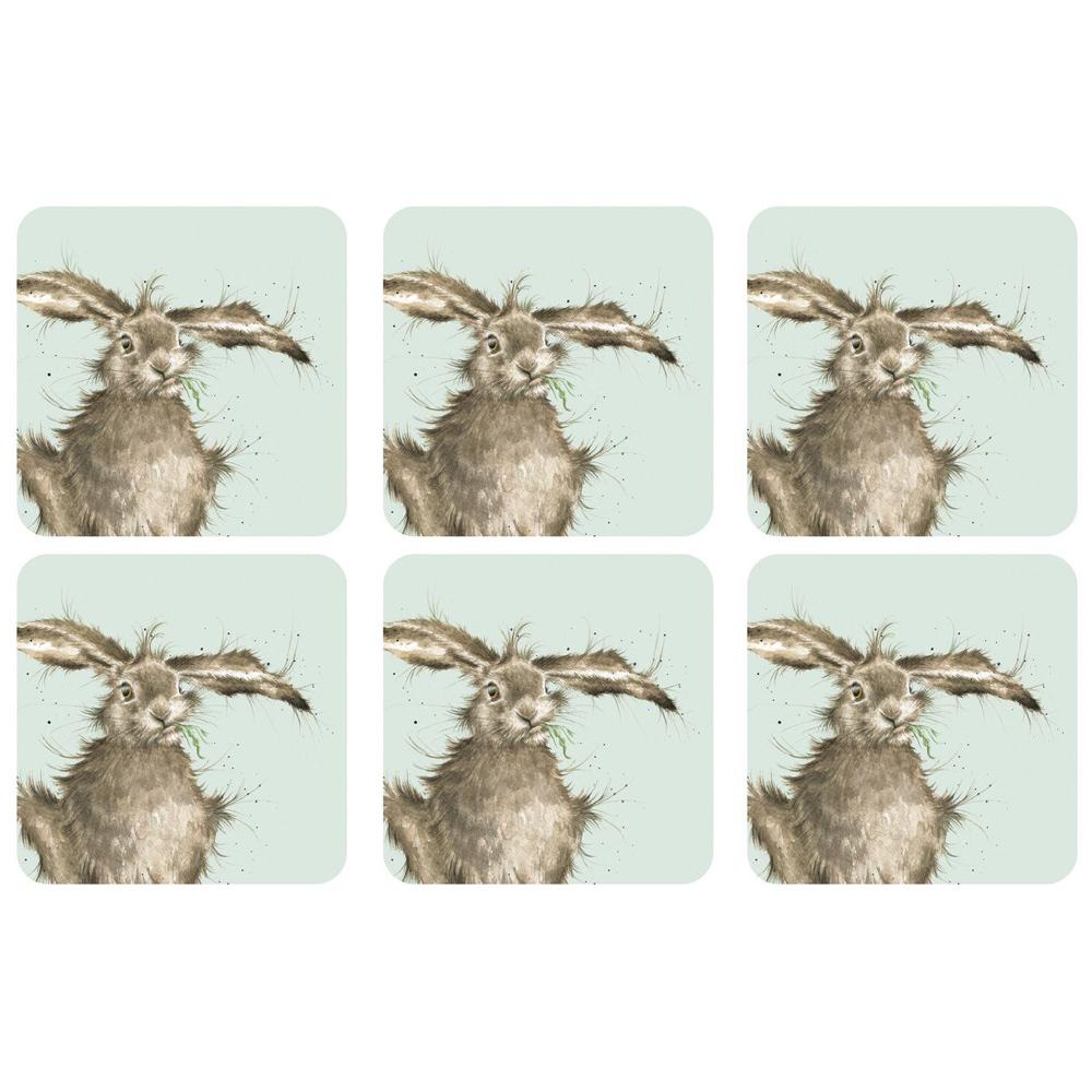 View 2 Pimpernel Wrendale Designs Hare Cork Backed Coasters SET of 6 X0010268892